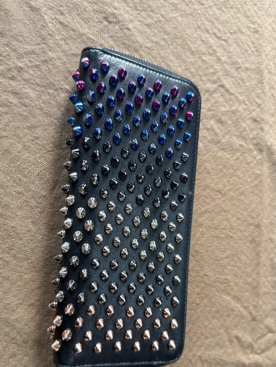 Christian Louboutin Handbags - Christian Louboutin Black leather Panettone studded wallett